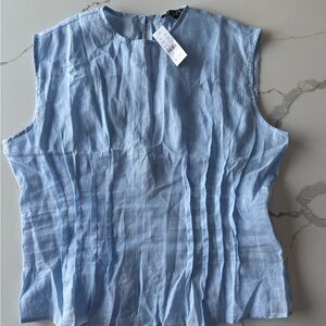 J. Crew Sky Blue Sleeveless Blouse